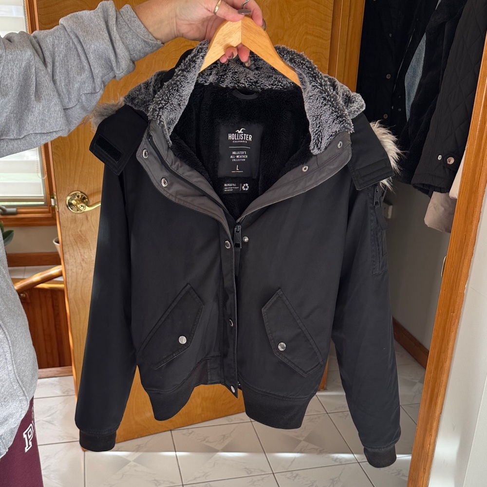 Hollister All Weather Fleece Lined Coat